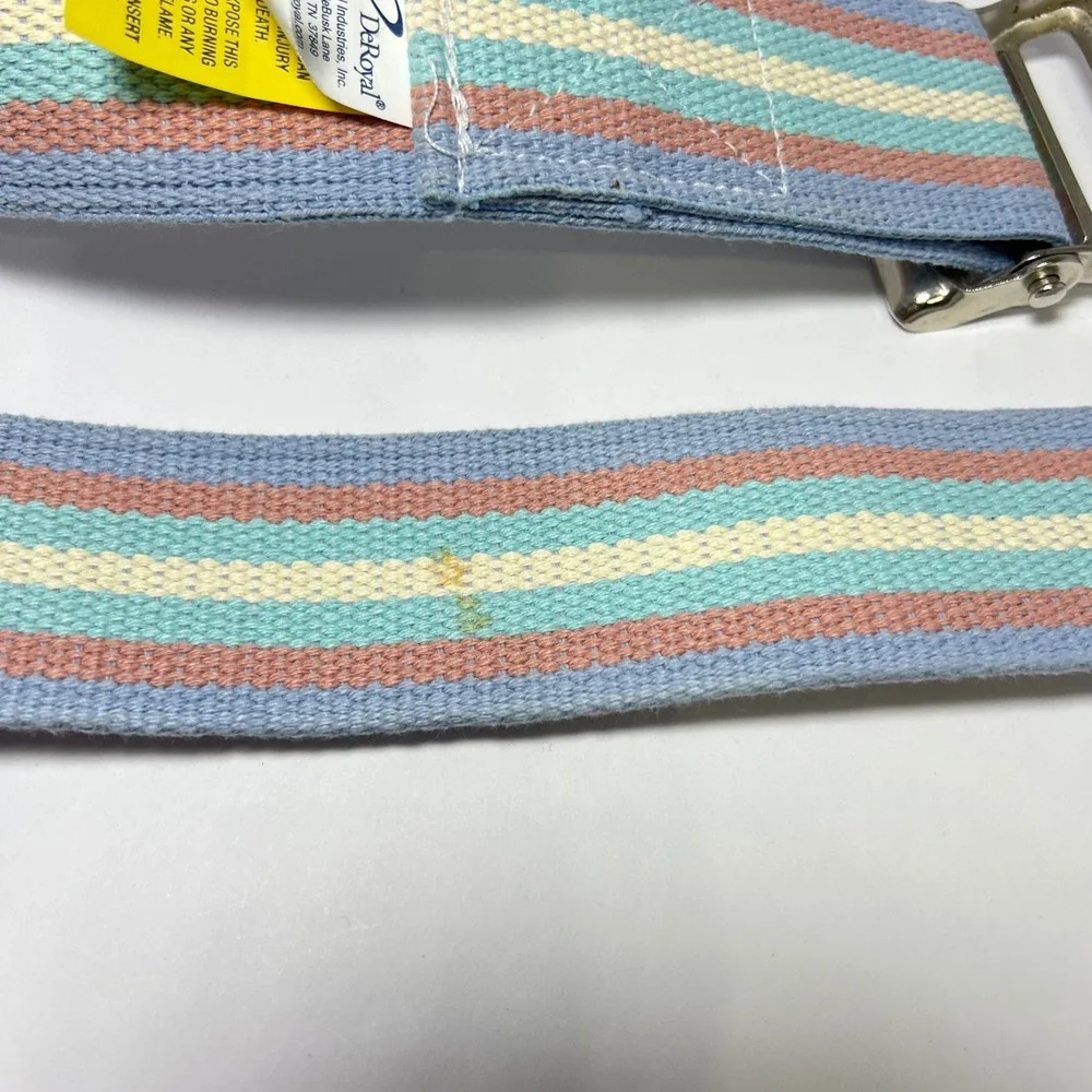 Pastel Stripe Canvas Belt Webbing 54